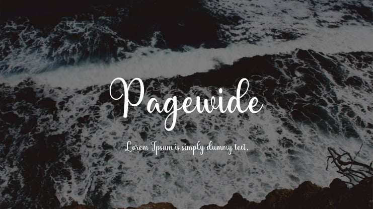 Pagewide Font