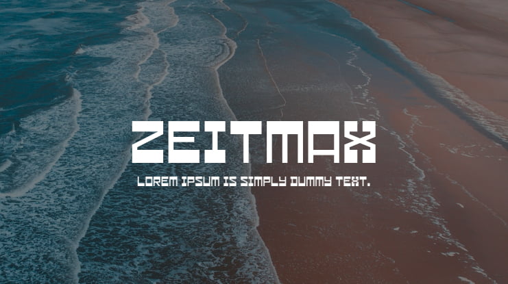 Zeitmax Font Family