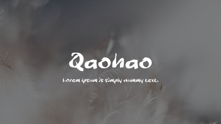 Qaohao Font