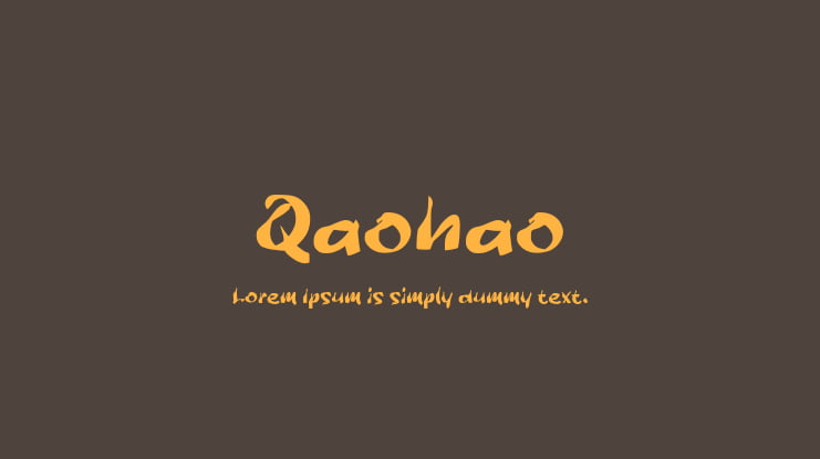 Qaohao Font