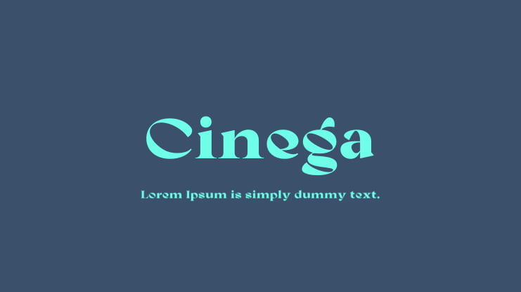 Cinega Font