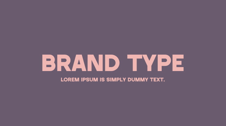 Brand Type Font