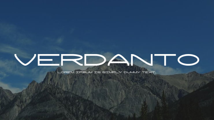 Verdanto Font Family