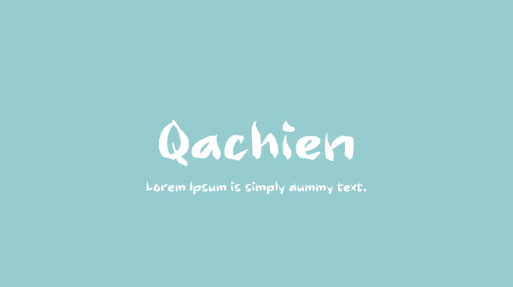 Qachien Font