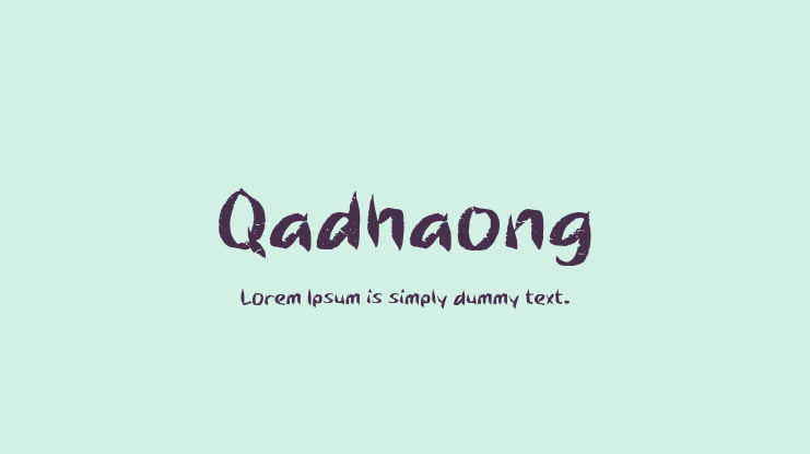 Qadhaong Font