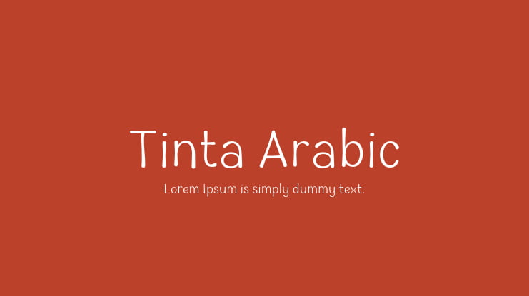 Tinta Arabic Font Family