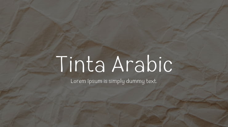 Tinta Arabic Font Family