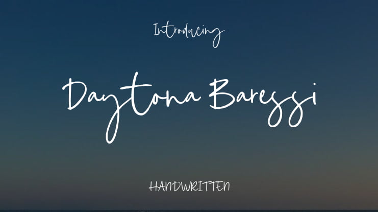 Daytona Baressi Font