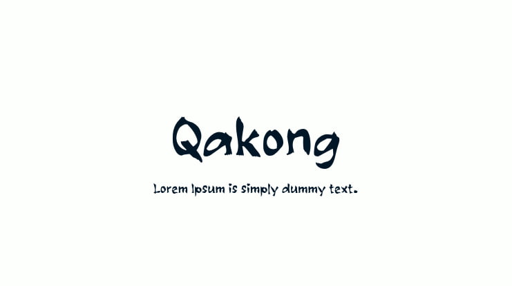 Qakong Font