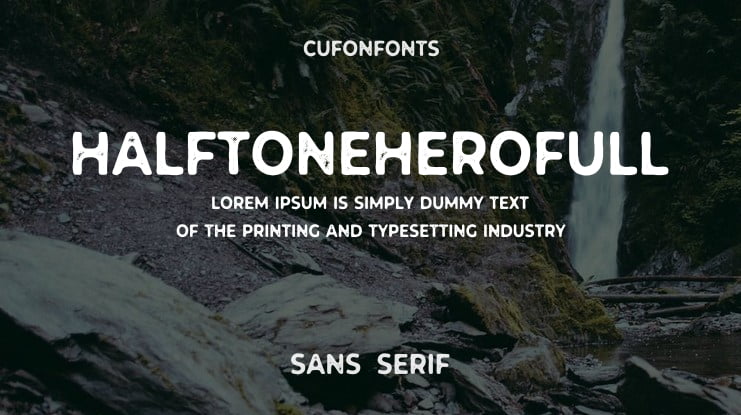 HalftoneHeroFull Font Family