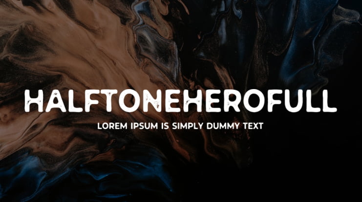 HalftoneHeroFull Font Family