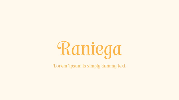 Raniega Font