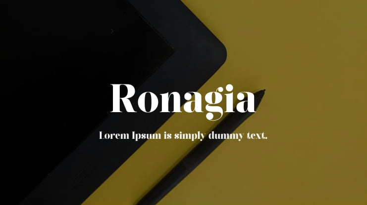 Ronagia Font