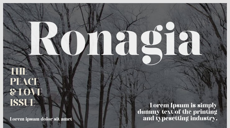 Ronagia Font