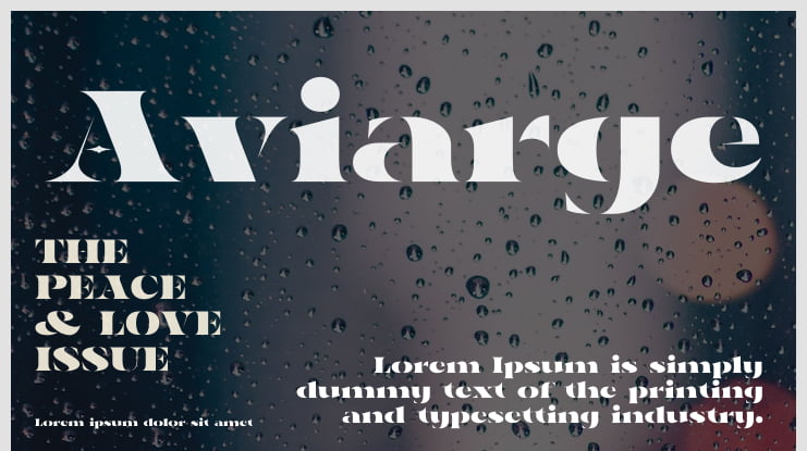 Aviarge Font