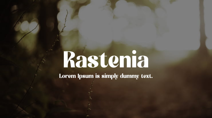 Rastenia Font