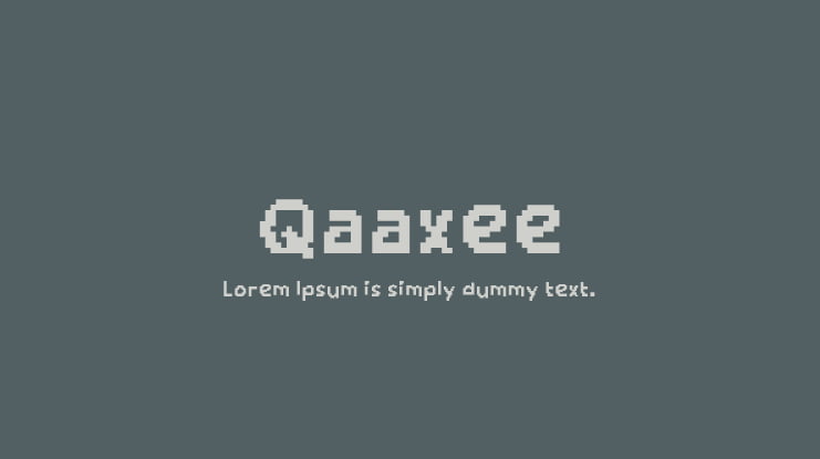 Qaaxee Font