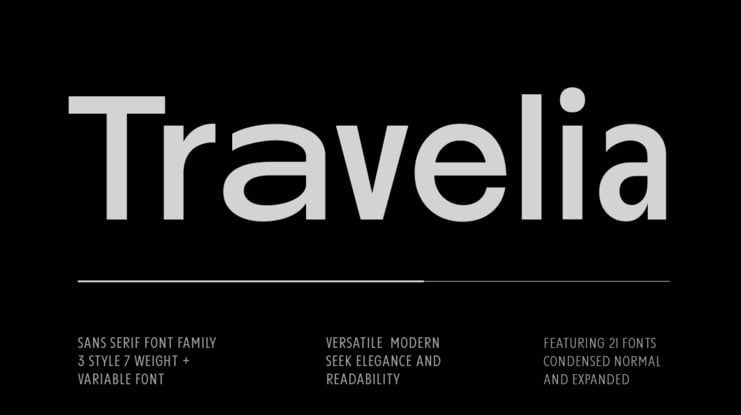 Travelia Font Family