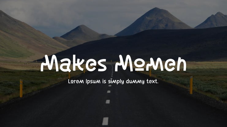 Makes Momen Font