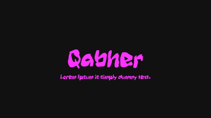 Qabher Font