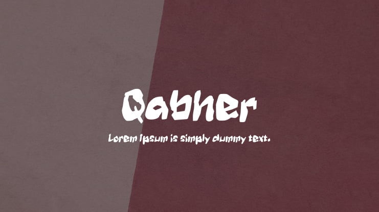 Qabher Font