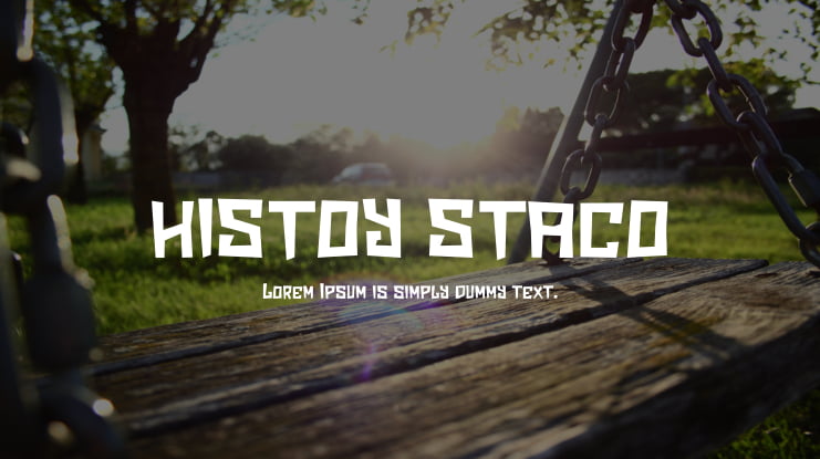 HISTOY STACO Font