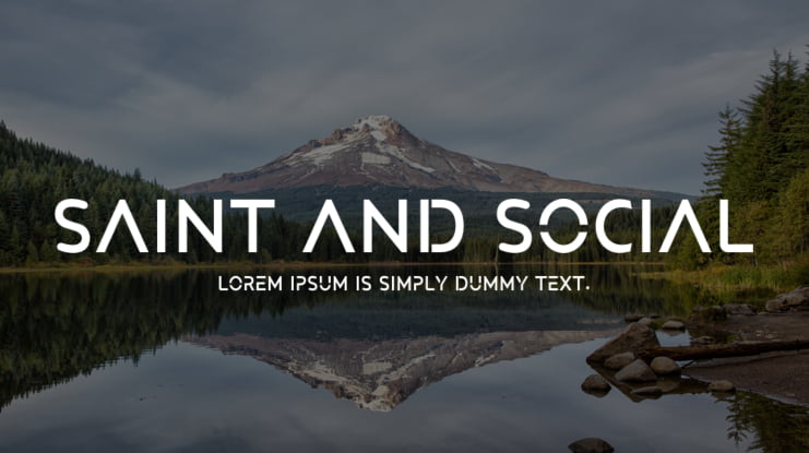 Saint And Social Font