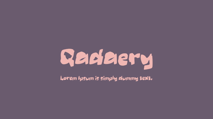 Qadaery Font