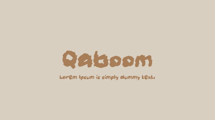 Qaboom Font