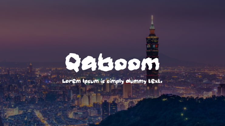 Qaboom Font