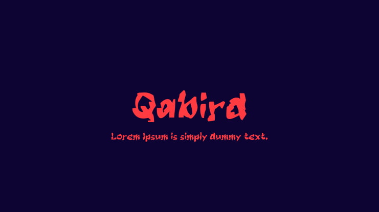 Qabird Font