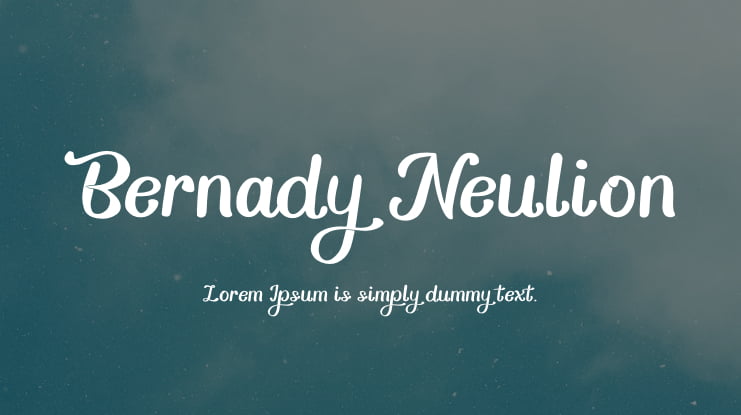 Bernady Neulion Font