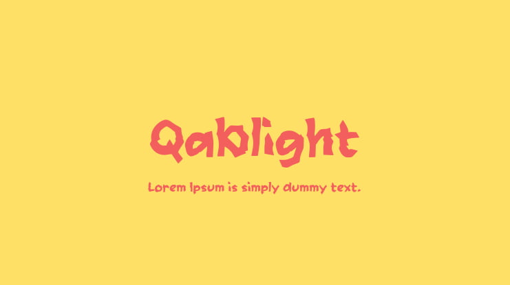 Qablight Font