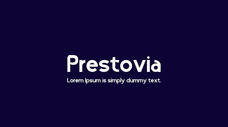 Prestovia Font