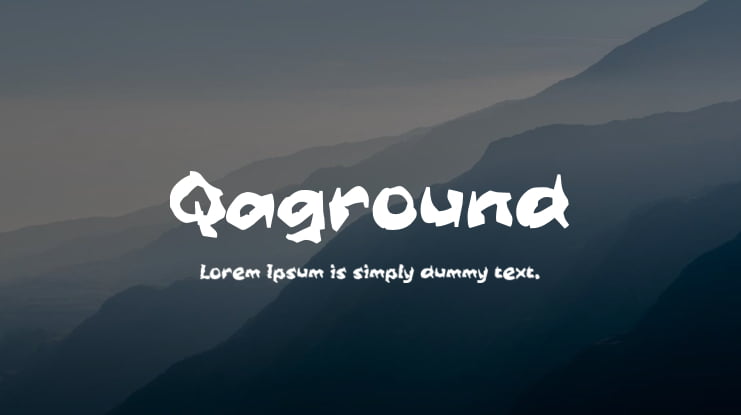 Qaground Font