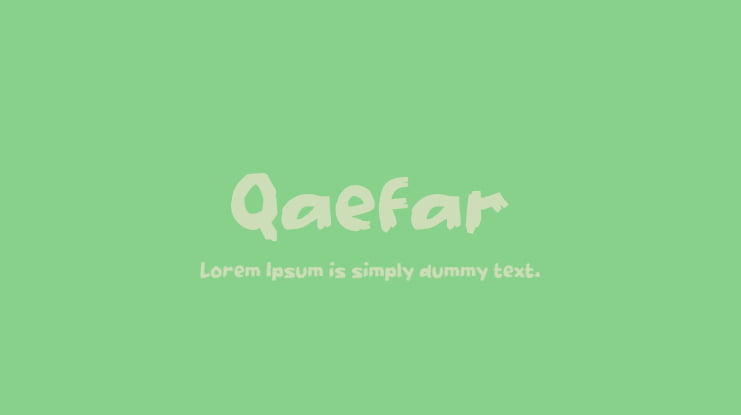 Qaefar Font