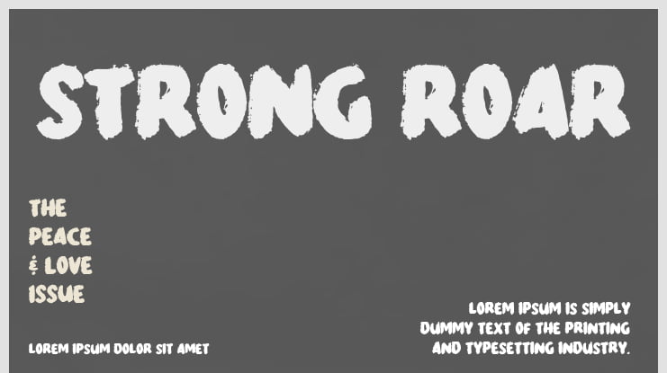 Strong Roar Font