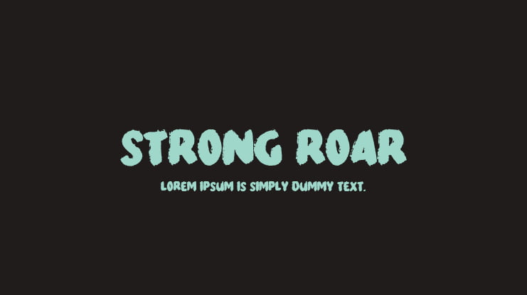 Strong Roar Font