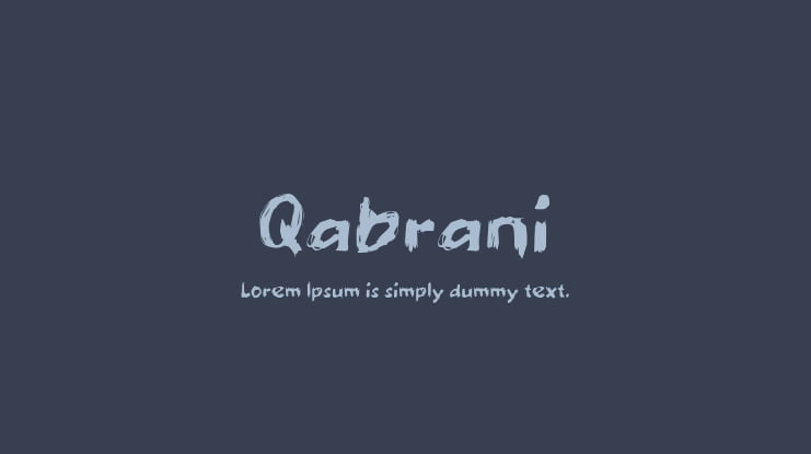 Qabrani Font