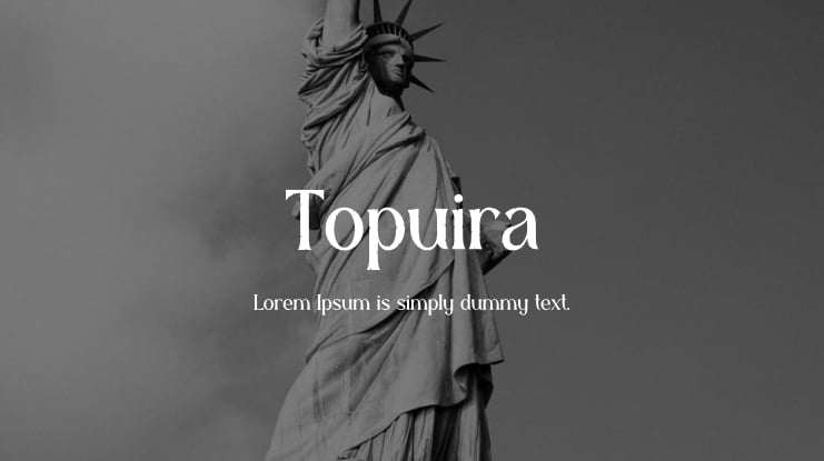 Topuira Font