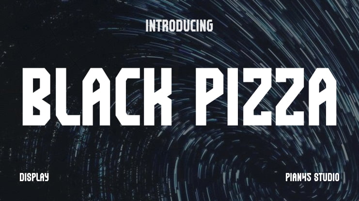 Black Pizza Font