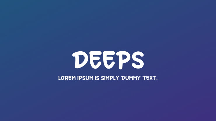 Deeps Font Family