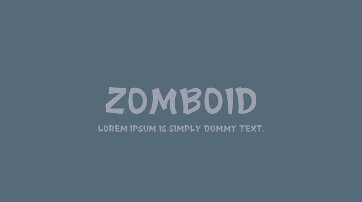 Zomboid Font