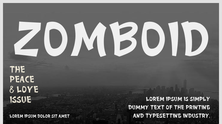 Zomboid Font