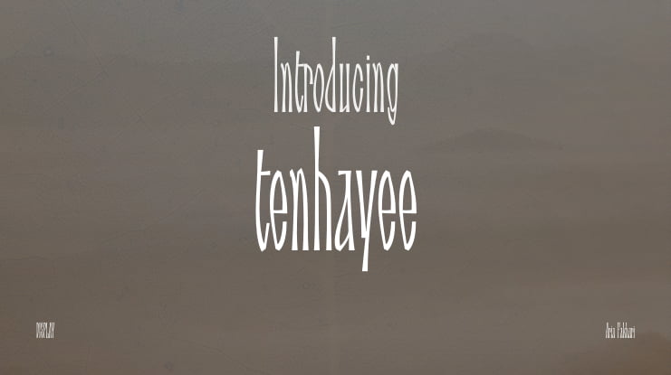 tenhayee Font Family