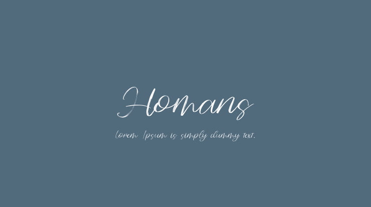 Homans Font