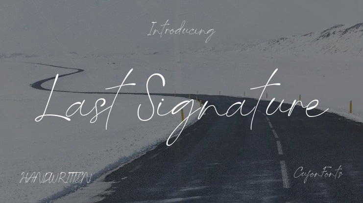 Last Signature Font