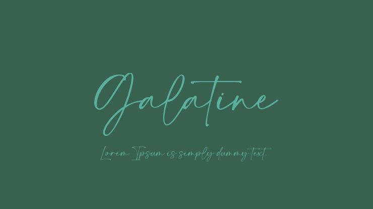 Galatine Font