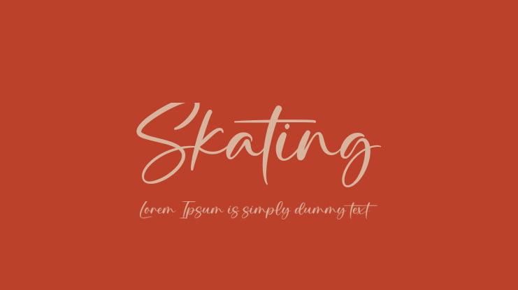 Skating Font