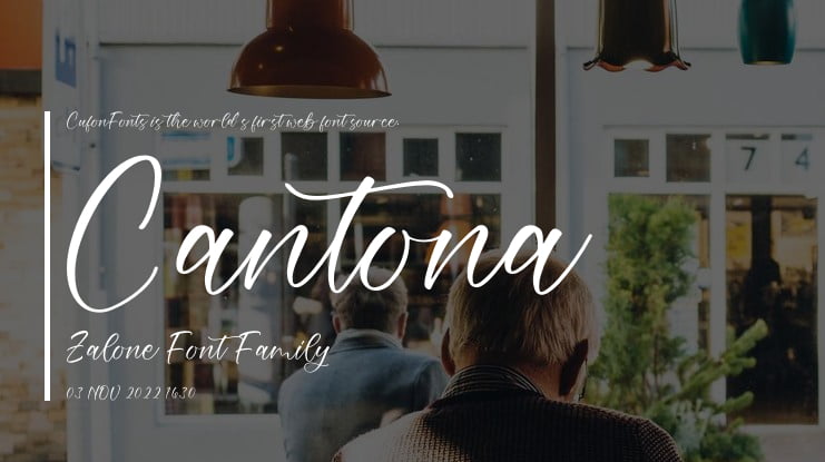 Cantona Zalone Font